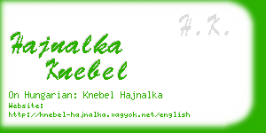 hajnalka knebel business card